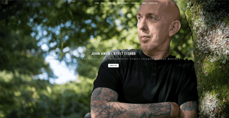 John Awen Website Home Page
